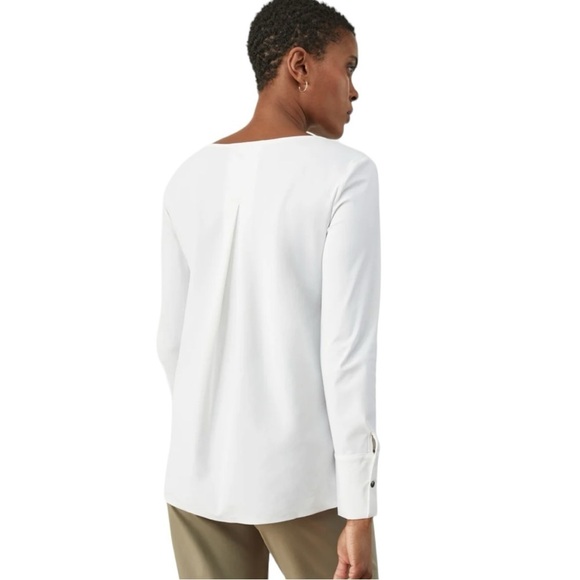 Aday Something Tailored Shirt Womens Size L Minimalist Capsule Travel Work Top - Picture 4 of 12